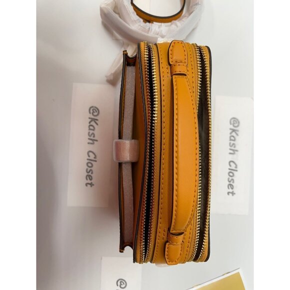 Michael kors Crossbody Double Zip Jet Set Item Purse Honeycomb Yellow - Picture 12 of 12